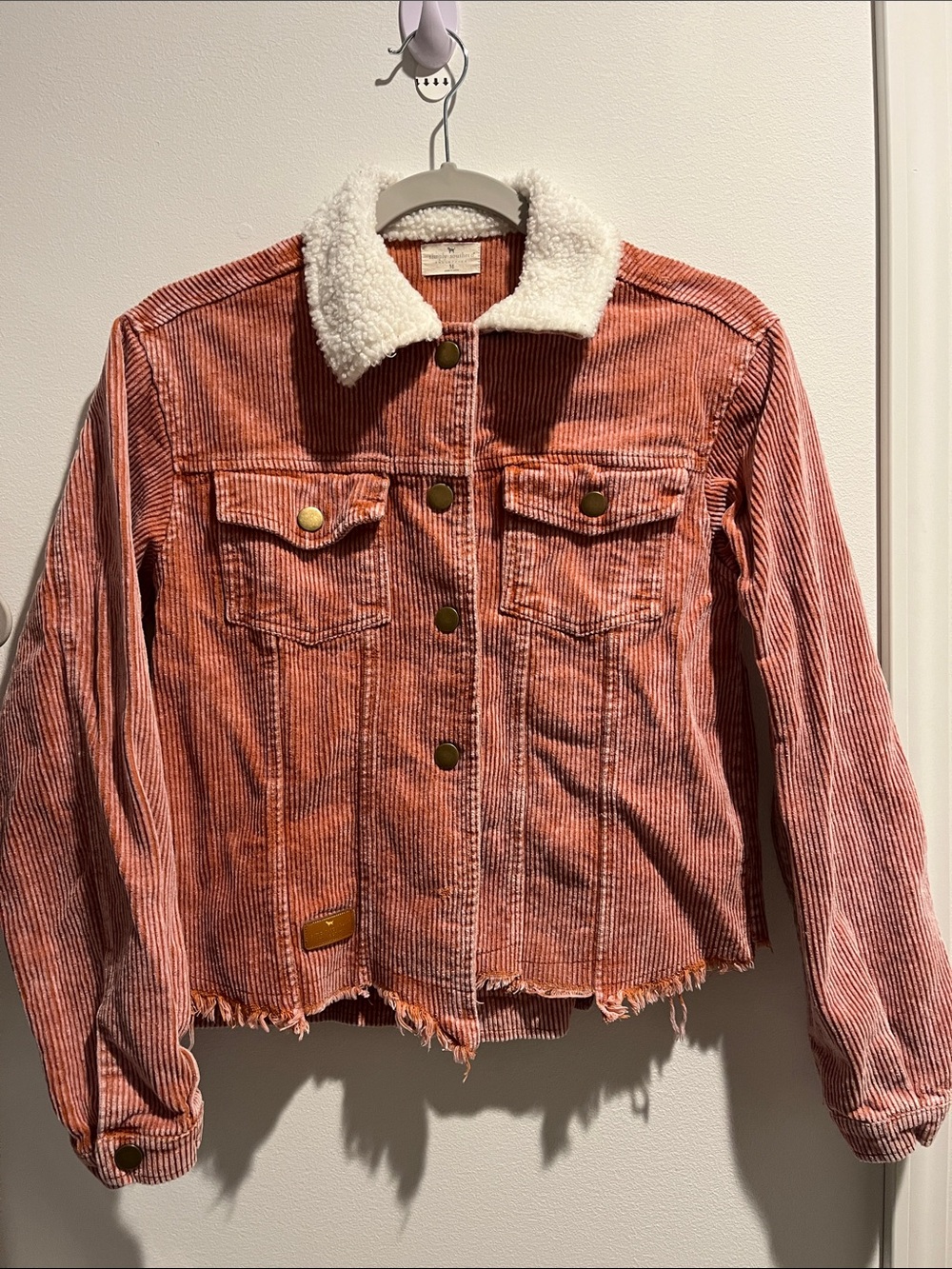 Simply Southern Corduroy Jacket - Rust Pink
